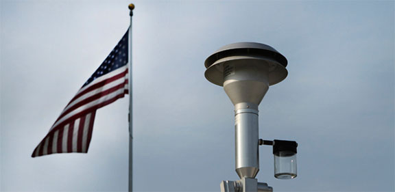 US pollution monitoring station